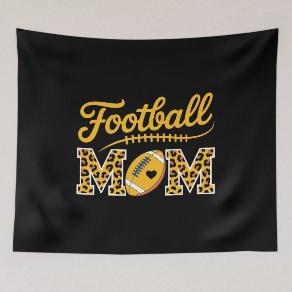 Item preview, Leopard Royal Blue and Yellow High School Football Mom designed and sold by estellaken.