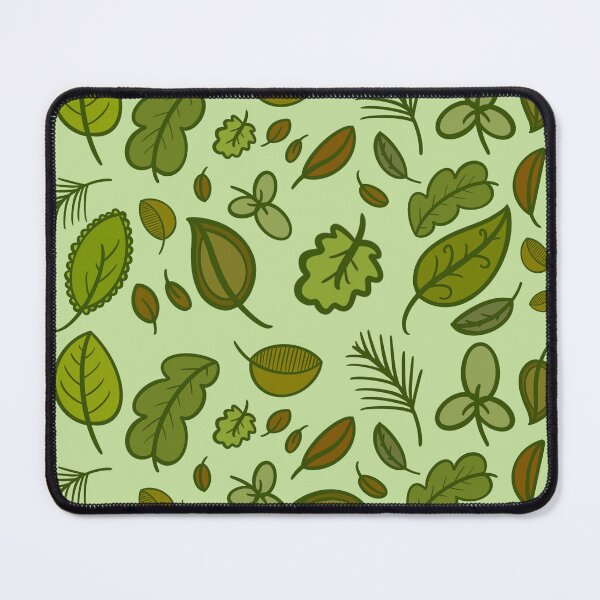 Item preview, Green leaves pattern designed and sold by mimi111art.