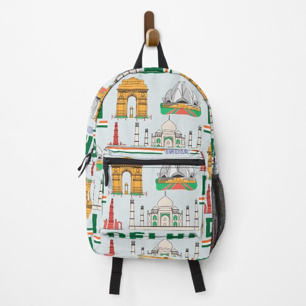 Item preview, Delhi Landmarks India Map – Colorful Heritage Art designed and sold by mashmosh.