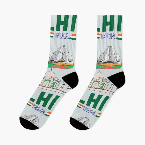 Item preview, Delhi Landmarks India Map – Colorful Heritage Art designed and sold by mashmosh.