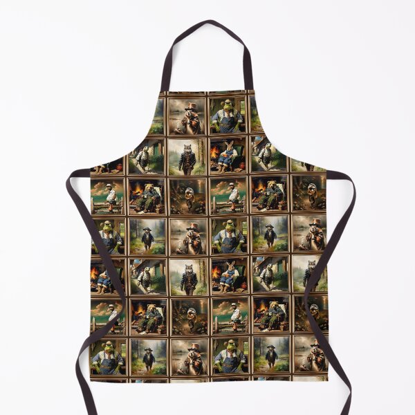 Item preview, Vintage Animal Art: Anthropomorphic Animal Portrait Pattern | Animal Art | Oil Painting | Anthropomorphic Animal Portrait designed and sold by UnhingedBird.
