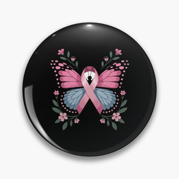 Item preview, Butterfly Pink Ribbon Breast Cancer Awareness designed and sold by ryukaizox1.