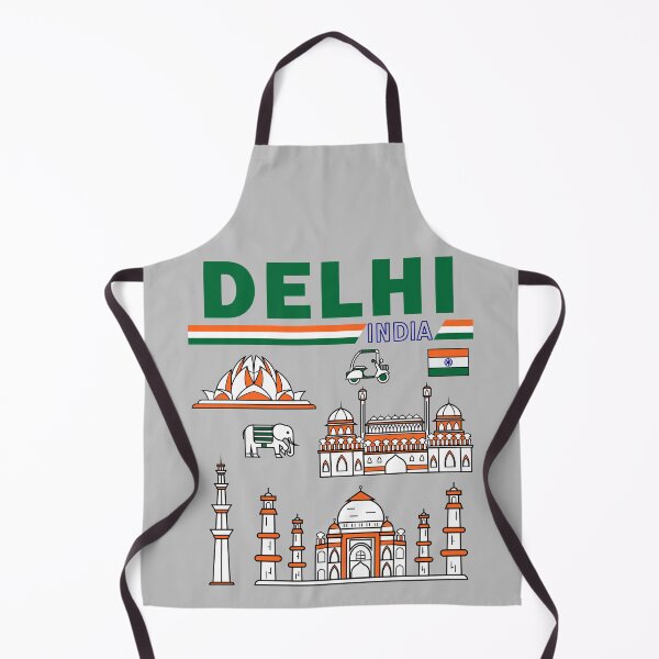 Item preview, Colorful Delhi Landmarks – India Travel Art designed and sold by mashmosh.