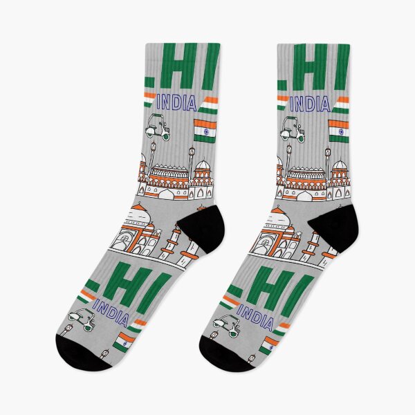 Item preview, Colorful Delhi Landmarks – India Travel Art designed and sold by mashmosh.