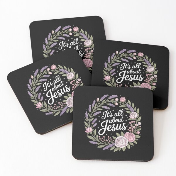 Item preview, It’s All About Jesus Faith and Nature Christian Quote  designed and sold by estellaken.