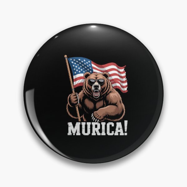 Item preview, Murica Bear 4Th Of July American Flag designed and sold by MeowtivationP.