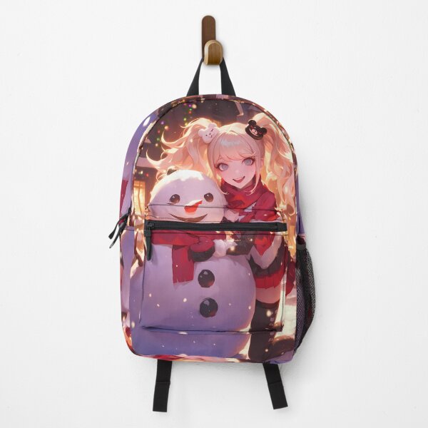Item preview, Junko Enoshima Danganronpa Christmas Winter Anime Girl Holiday Snowman Festive Night designed and sold by thedarvills.