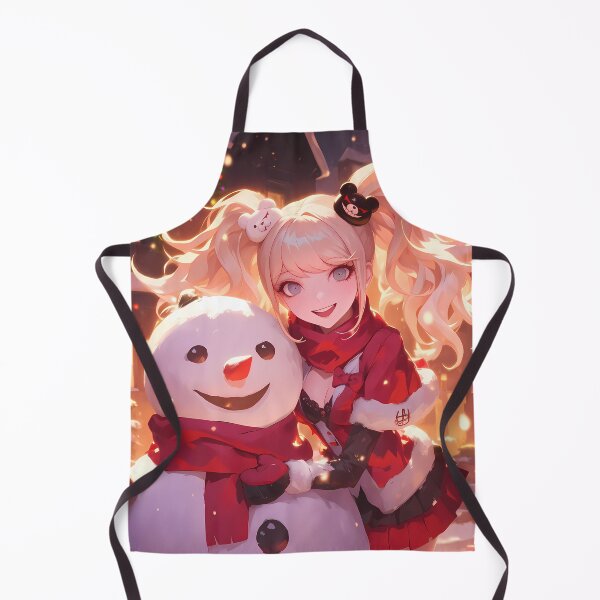 Item preview, Junko Enoshima Danganronpa Christmas Winter Anime Girl Holiday Snowman Festive Night designed and sold by thedarvills.
