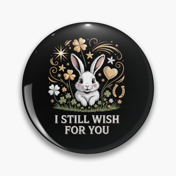 Item preview, I Still Wish for You Lucky Rabbit 1111 Stars Clover Signs  designed and sold by estellaken.