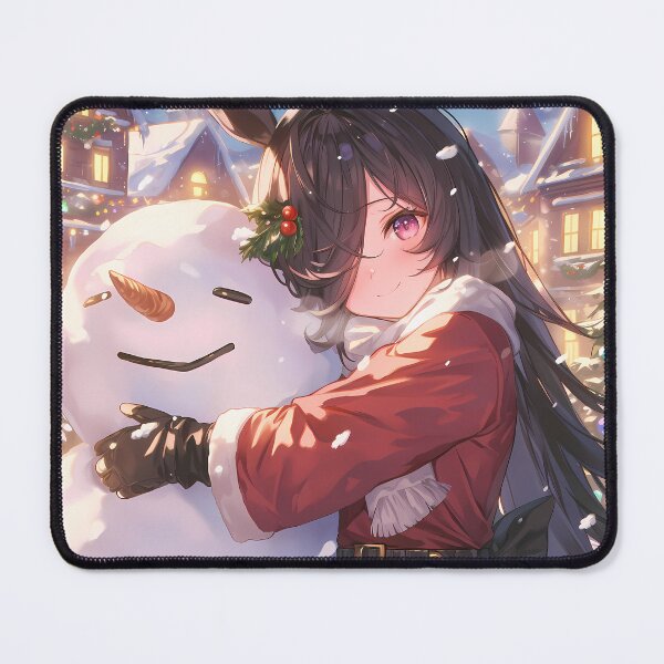 Item preview, Rice Shower Christmas Snow Man Uma Musume Pretty Derby Winter Holiday Glow designed and sold by thedarvills.