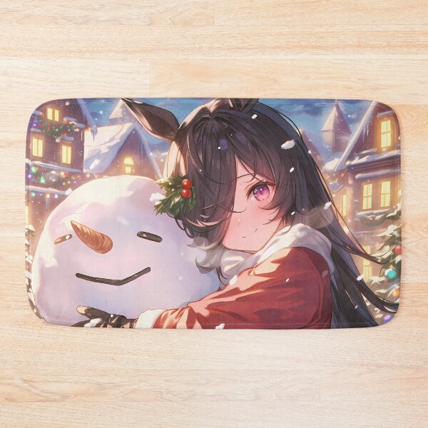 Item preview, Rice Shower Christmas Snow Man Uma Musume Pretty Derby Winter Holiday Glow designed and sold by thedarvills.