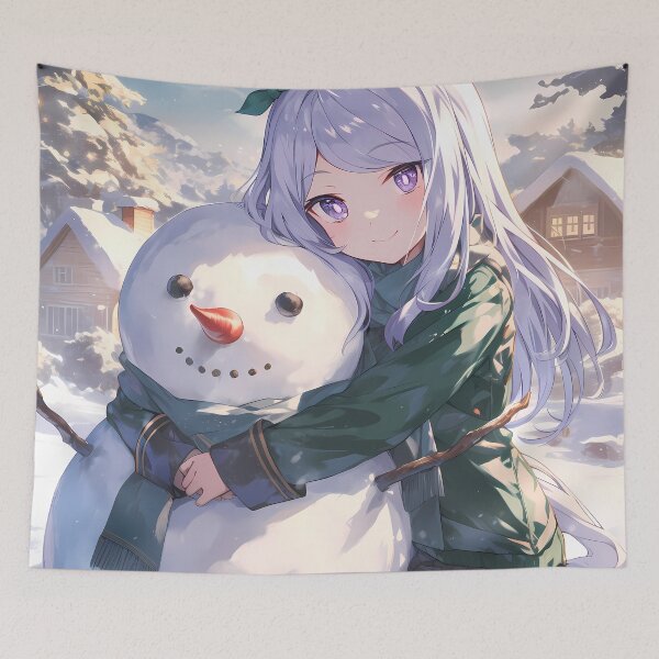 Item preview, Mejiro McQueen Christmas Snow Man Uma Musume Pretty Derby Winter Holiday Magic designed and sold by thedarvills.