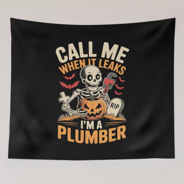Item preview, Call Me When It Leaks Halloween Plumber designed and sold by LinlinsDemons.