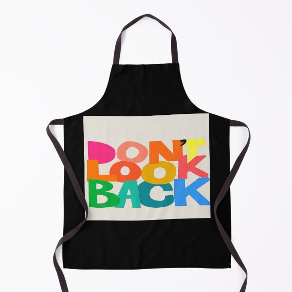 Item preview, DON'T LOOK BACK Motivational Quote Poster – Bold Colorful Typography Wall Art for Inspiration designed and sold by Bright Nest Studio.