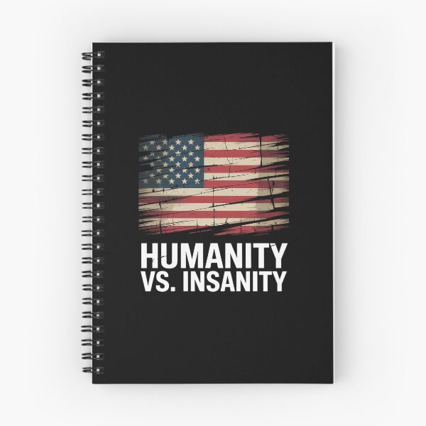 Item preview, Humanity vs. Insanity Distressed American Flag designed and sold by TiredPack.