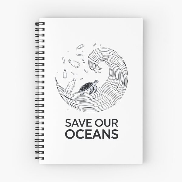 Item preview, Save Our Oceans Sea Turtle Activism Against Plastic Waste designed and sold by BunBuntheDog-.