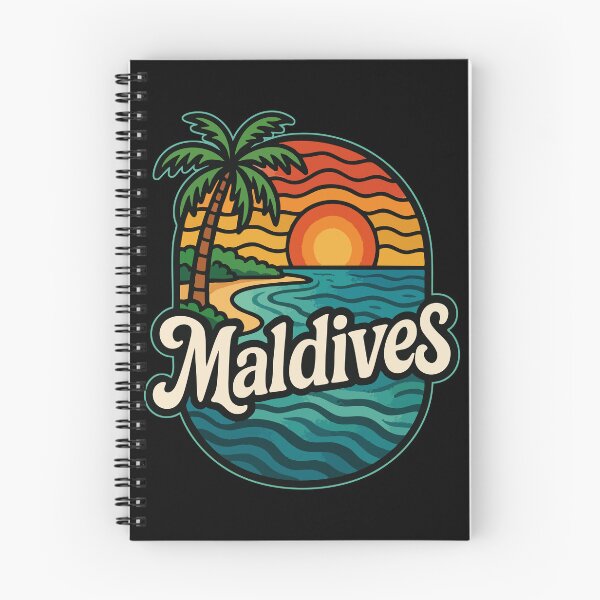 Item preview, Maldives Beach Retro Trippy Art Travel designed and sold by TomFrontierArt.