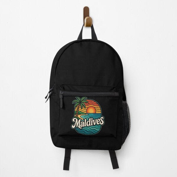 Item preview, Maldives Beach Retro Trippy Art Travel designed and sold by TomFrontierArt.