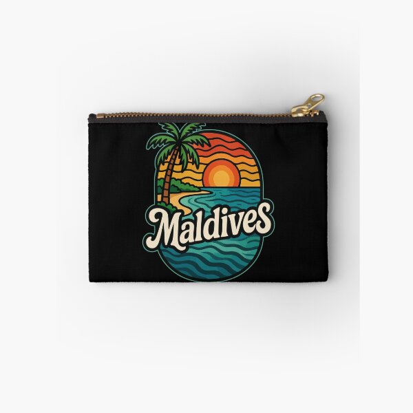 Item preview, Maldives Beach Retro Trippy Art Travel designed and sold by TomFrontierArt.