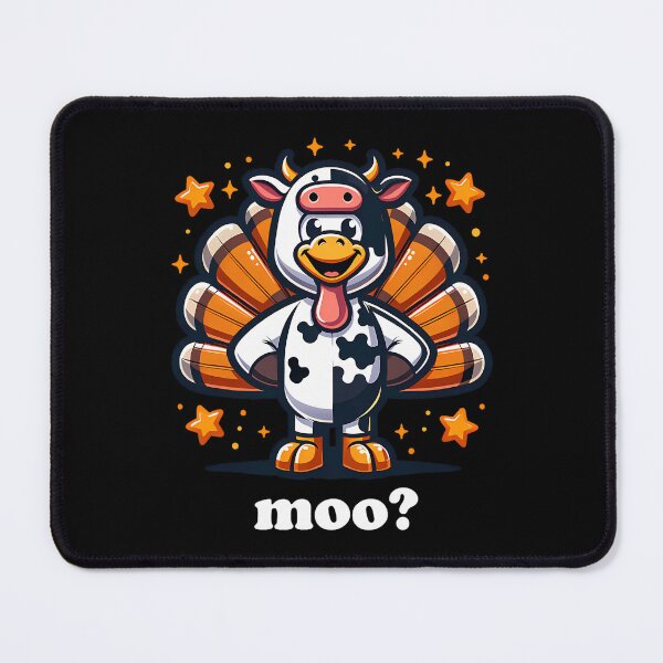 Item preview, Thanksgiving Turkey Funny Day Moo Festive 90s Holiday Cow designed and sold by rebeccathanuos.