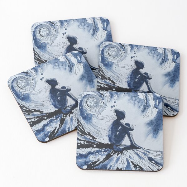 Item preview, Solitude - Powerful Woman Embracing Quiet Strength designed and sold by RavenFosterArt.