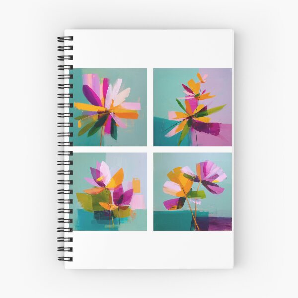 Item preview, 2x2 Abstract Floral Quad designed and sold by nikoart001.