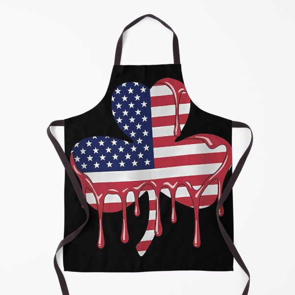 Item preview, Dripping American Flag Shamrock Tee designed and sold by TinaMDedrick.