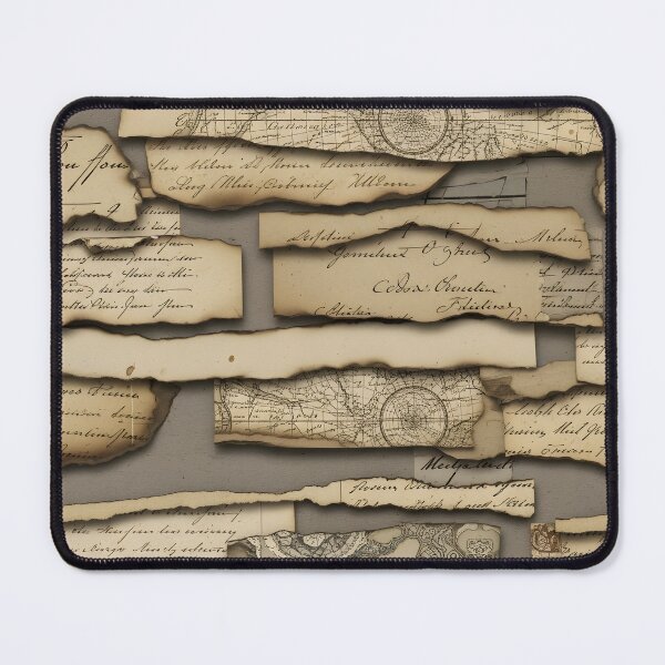 Item preview, Vintage Map Letter Collage designed and sold by Kaleidoscope Print.