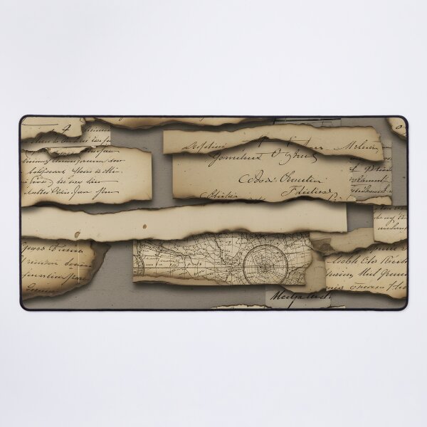Item preview, Vintage Map Letter Collage designed and sold by Kaleidoscope Print.