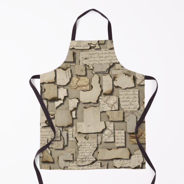 Item preview, Antique Burnt Paper Collage designed and sold by Kaleidoscope Print.