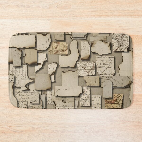 Item preview, Antique Burnt Paper Collage designed and sold by Kaleidoscope Print.