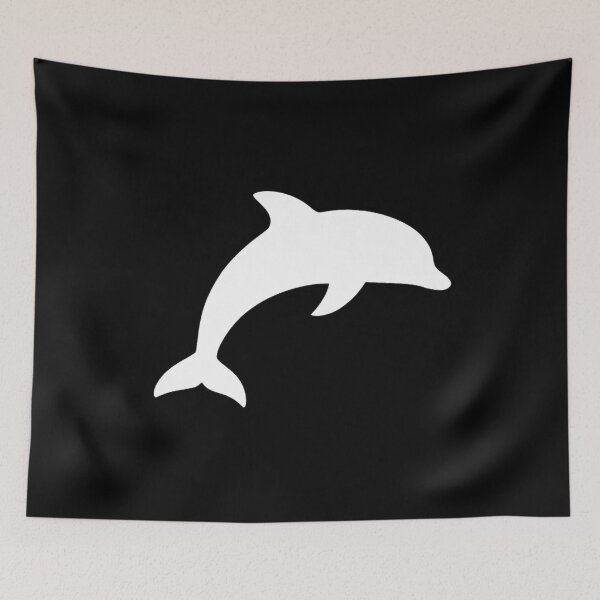 Item preview, Cute Dolphin - White Minimalist Ocean Animal Design designed and sold by JaneMcCarthyDNA.