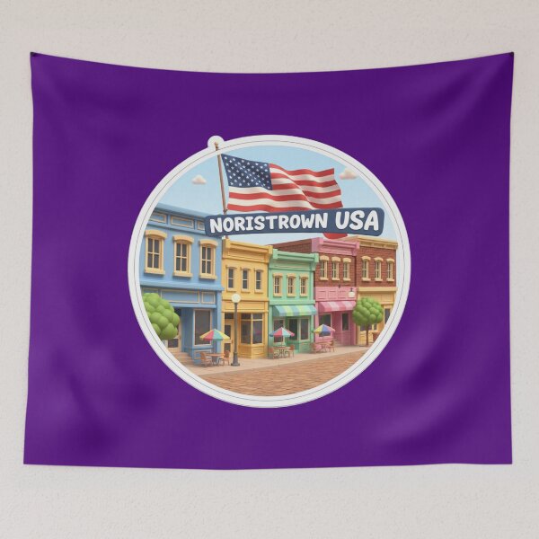 Item preview, Norristown USA – 3D Cute Realistic Downtown Scene , designed and sold by PaintMeWorld.