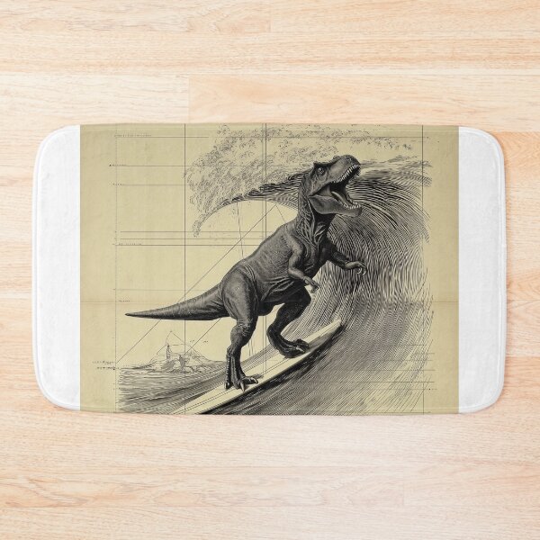 Item preview, T-Rex Riding a Giant Wave designed and sold by lautir.
