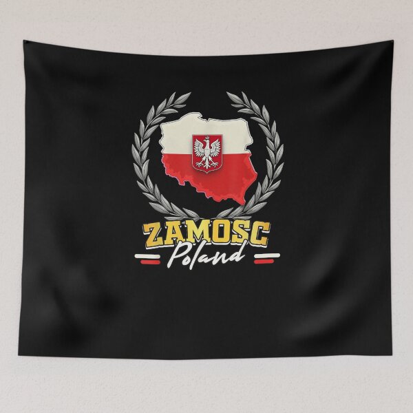 Item preview, Poland Zamosc Souvenir Polish Flag Map designed and sold by otaku.edwardj.