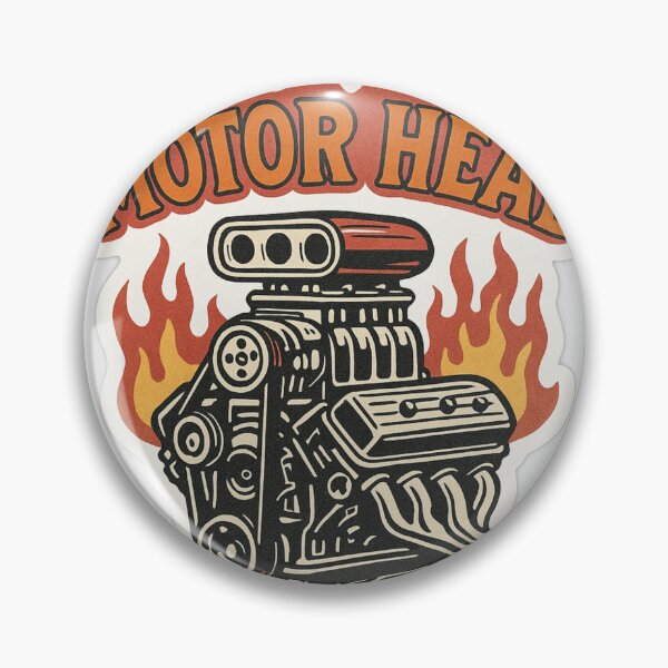 Item preview, Motor Head Vintage Engine Sticker — Perfect for Mechanics, Gearheads & Car Lovers designed and sold by MonkArts69.