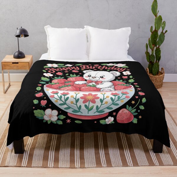 Item preview, Strawberry Bear Artwork Strawberry Fruit Colourful Floral  designed and sold by NailMolisa.