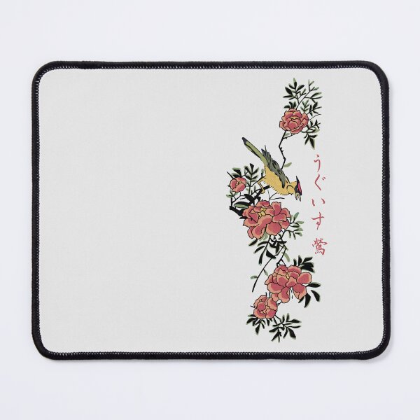 Item preview, Koma Warbler and Pomegranates – Hiroshige Tanzaku-Inspired Art | Timeless Japan – Classic to Contemporary designed and sold by tokomoroJP.