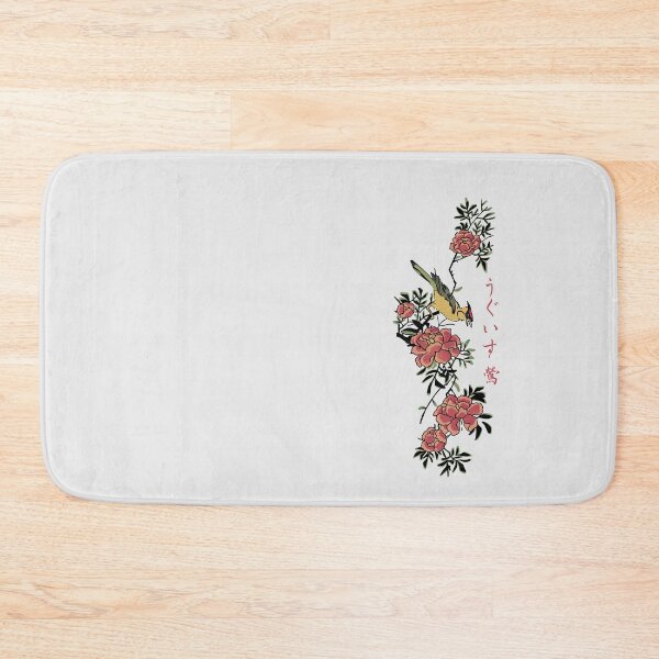 Item preview, Koma Warbler and Pomegranates – Hiroshige Tanzaku-Inspired Art | Timeless Japan – Classic to Contemporary designed and sold by tokomoroJP.