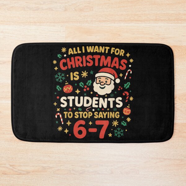 Item preview, Teacher Funny Christmas Wish Stop Saying Classroom Holiday Design designed and sold by Suzu Comena.