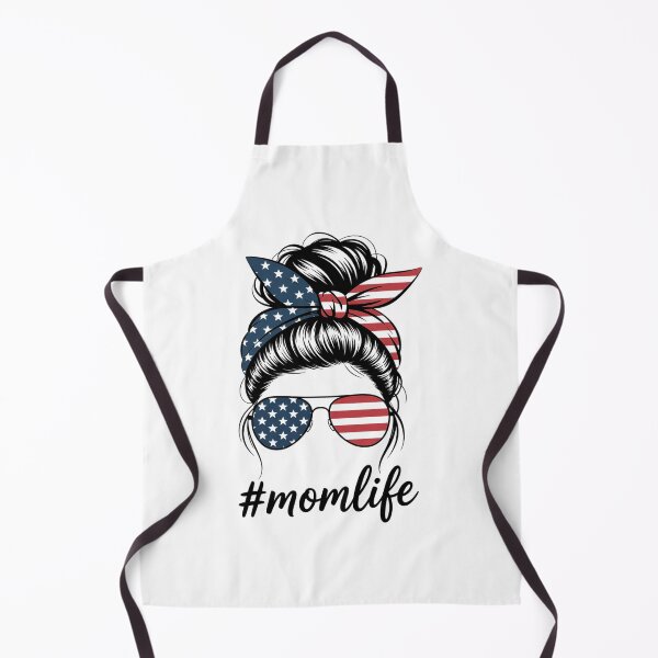 Item preview, Mom Life American Mom Messy Bun 4Th Of July designed and sold by StephenDDArt.