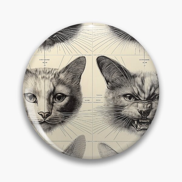 Item preview, Six Cat Faces in Detailed Study designed and sold by lautir.