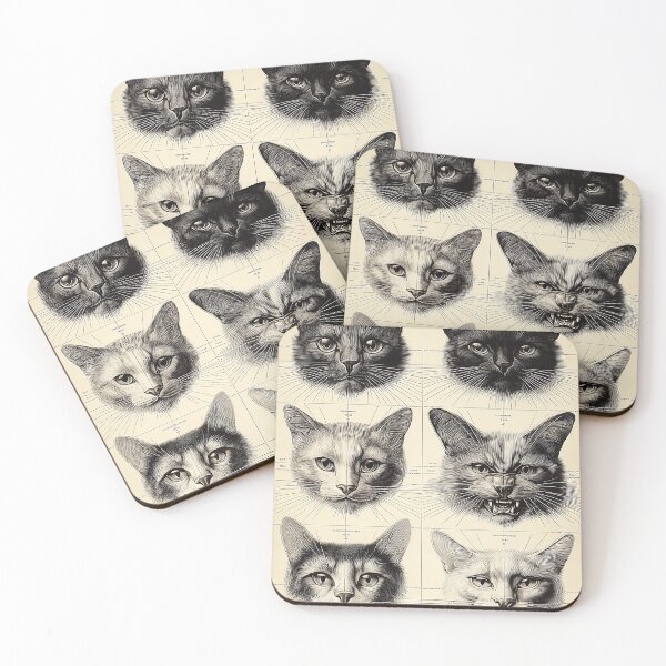 Item preview, Six Cat Faces in Detailed Study designed and sold by lautir.