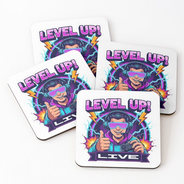 Item preview, LEVEL UP Game Flow Live Bold Streaming Status Sticker | Gamer & Creator Live Sign designed and sold by zazodesign.