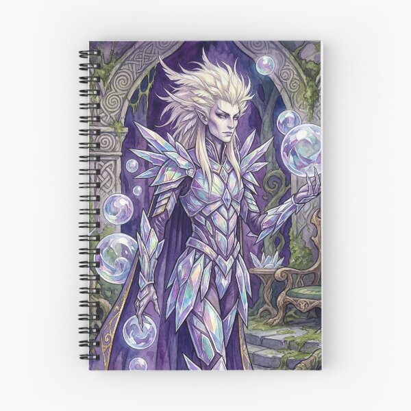 Item preview, Fantasy Elf summoner wizard illustration art designed and sold by Vintage Designs +.