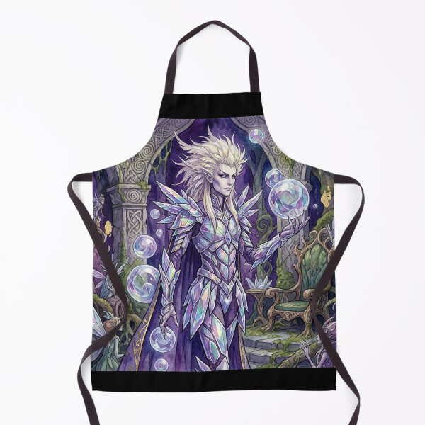 Item preview, Fantasy Elf summoner wizard illustration art designed and sold by Vintage Designs +.