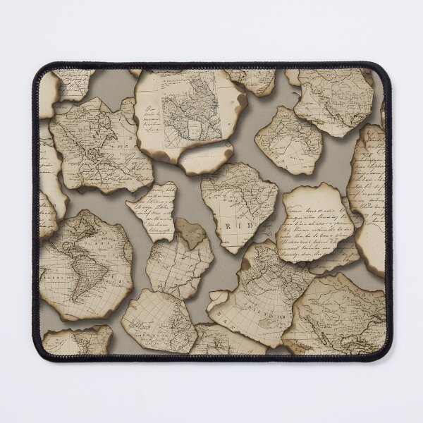 Item preview, Burnt Antique Atlas Pieces designed and sold by Kaleidoscope Print.