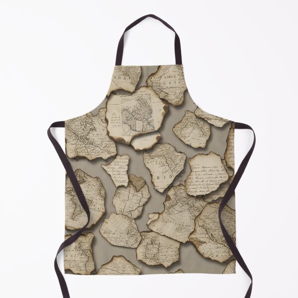 Item preview, Burnt Antique Atlas Pieces designed and sold by Kaleidoscope Print.