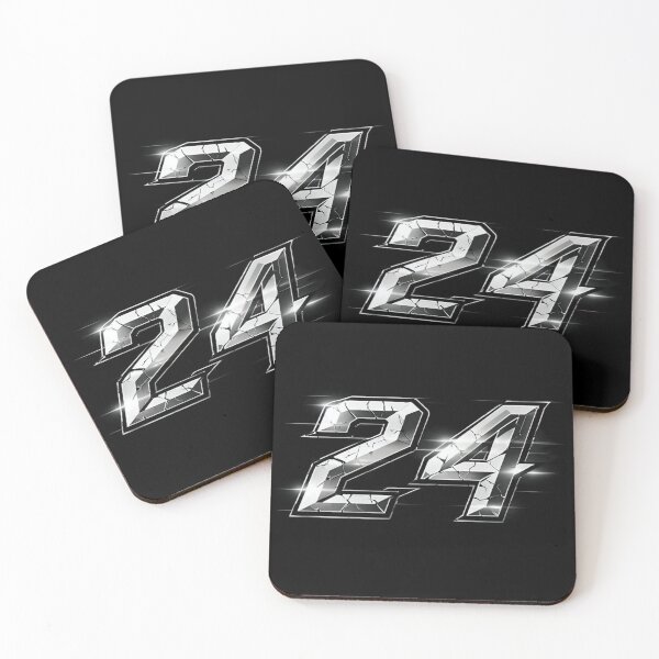 Item preview, Metallic Cracked Number 24 – Bold Chrome Sports Poster for Athletes, Fans & Countdown Moments designed and sold by Bright Nest Studio.