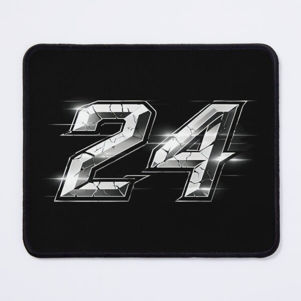 Item preview, Metallic Cracked Number 24 – Bold Chrome Sports Poster for Athletes, Fans & Countdown Moments designed and sold by Bright Nest Studio.